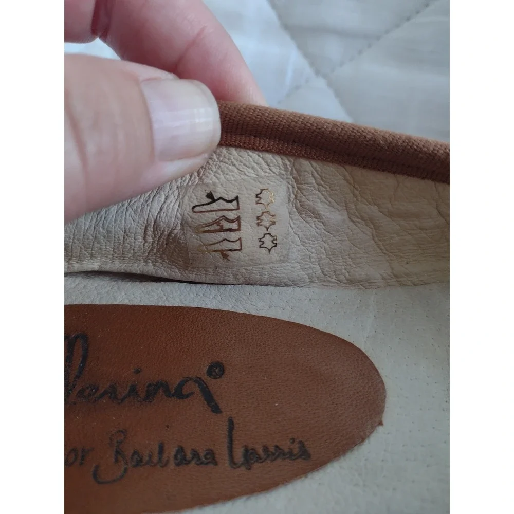 Bagllerina Travel Foldable Shoes BALLERINA Leather Ballet Flats Size 36 Paris